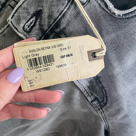 All Saints grey wash skinny jeans - Picture 6 of 10